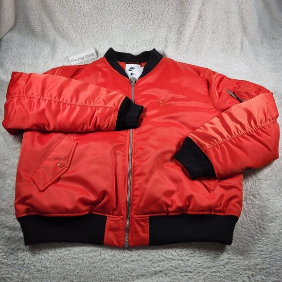 Nike Air Bomber Jacket, Picante Red, Mens Sz XL, DV9891-633 NWT - Picture 1 of 12